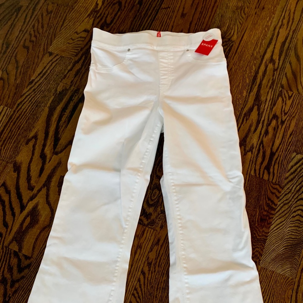 NWT SPANX white pull-on jeans